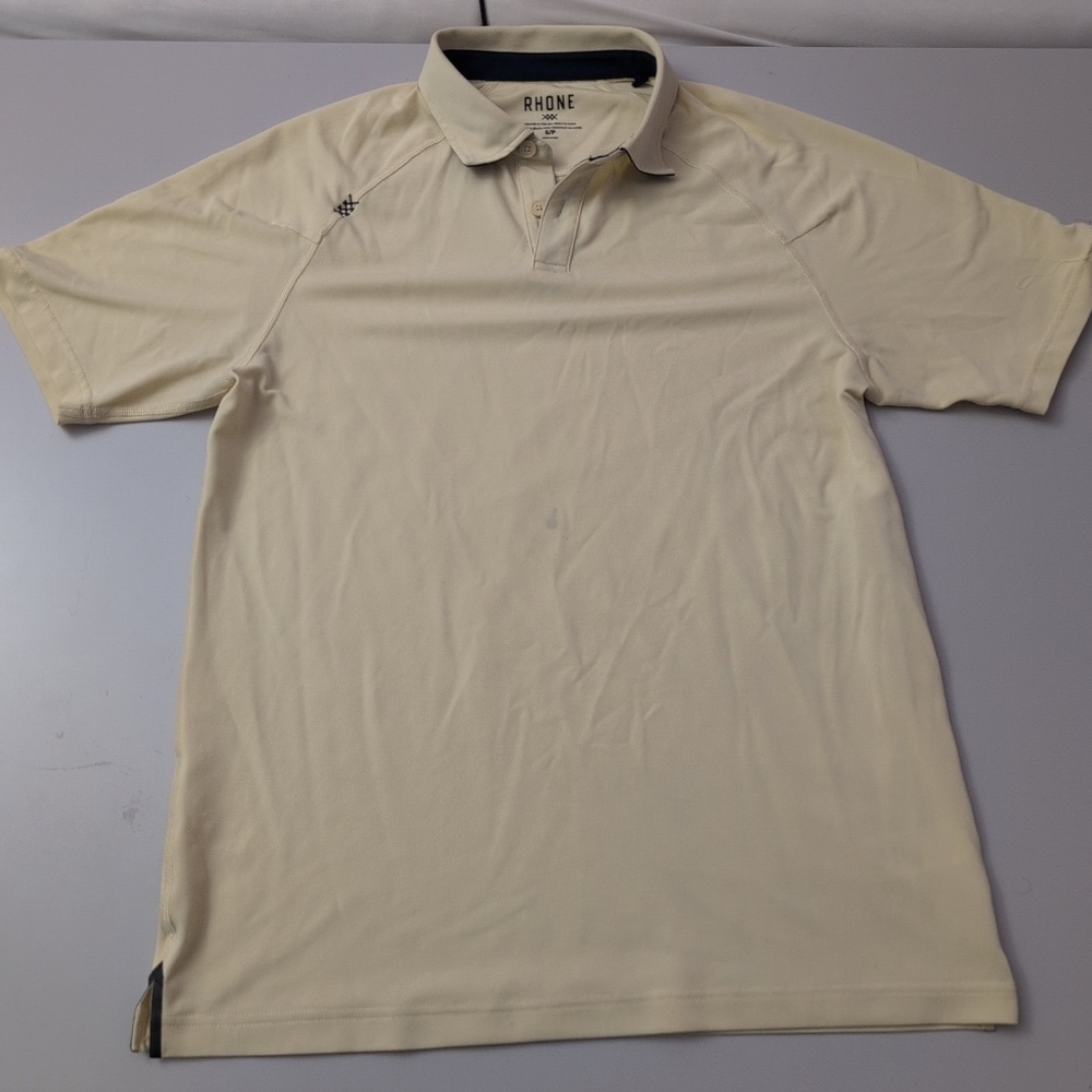 Rhone Men's Yellow Polo Shirt S/P